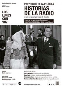 Cartel Proyección de Historias de la radio (Los lunes con voz)