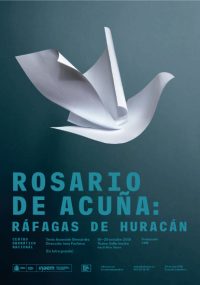 Cartel de "Rosario de Acuña: Ráfagas de huracán"